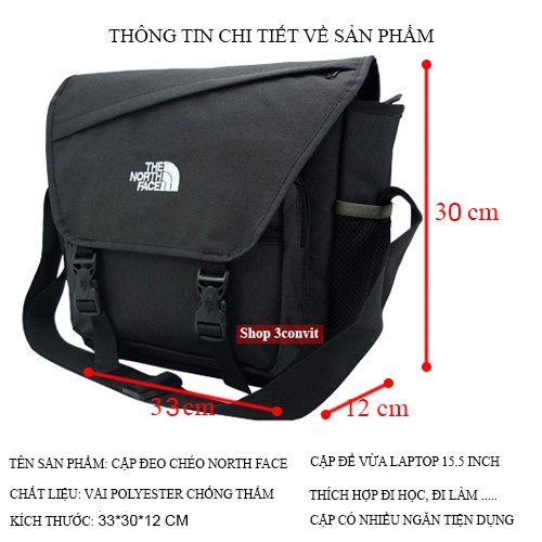 Cặp đeo chéo thời trang laptop 14INCH TNF