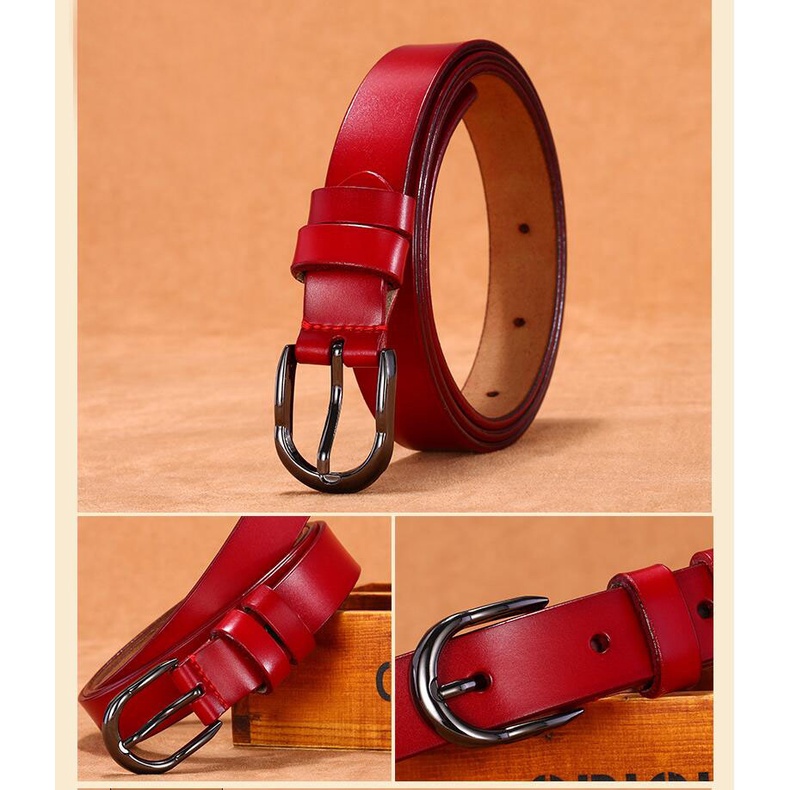 Thắt lưng da bò 115cm sang trọng cho nữ