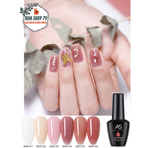 Sơn móng tay AS chính hãng bền màu cực kì mướt, Sơn gel AS bền màu nước sơn đẹp cho tiệm nail chuyên nghiệp - BBX