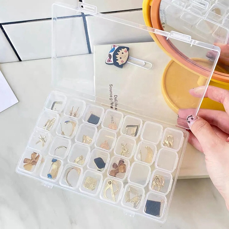 Hộp Đựng Thuốc / Trang Sức Trong Suốt Đa Năng