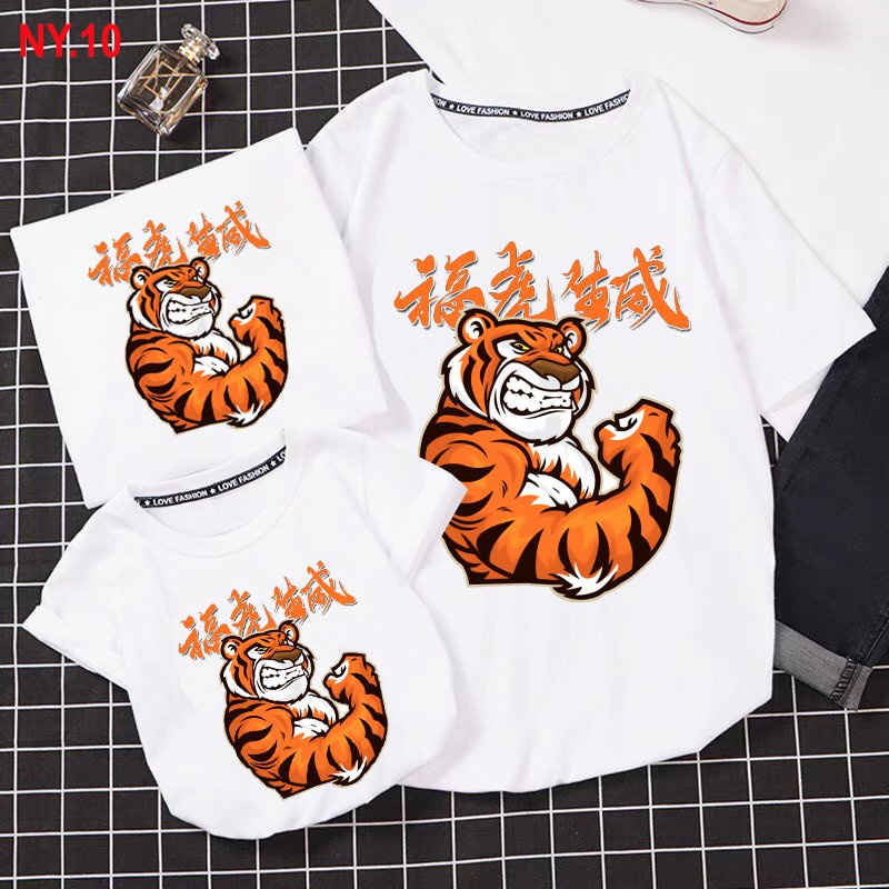 áo thun tết gia đình 2022 in hình tết xuân vui nhộn