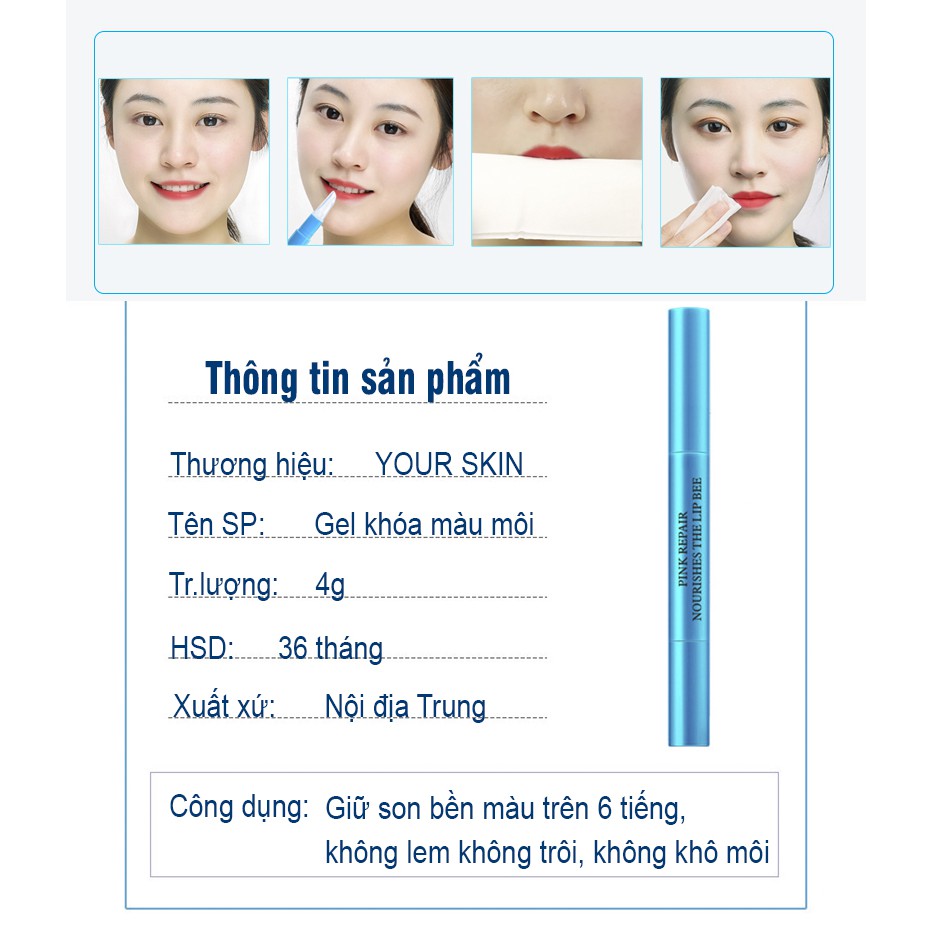 Gel khóa màu son YOUR SKIN giúp son bền màu không trôi không lem gel giữ màu môi không trôi son MD-KM01 | BigBuy360 - bigbuy360.vn