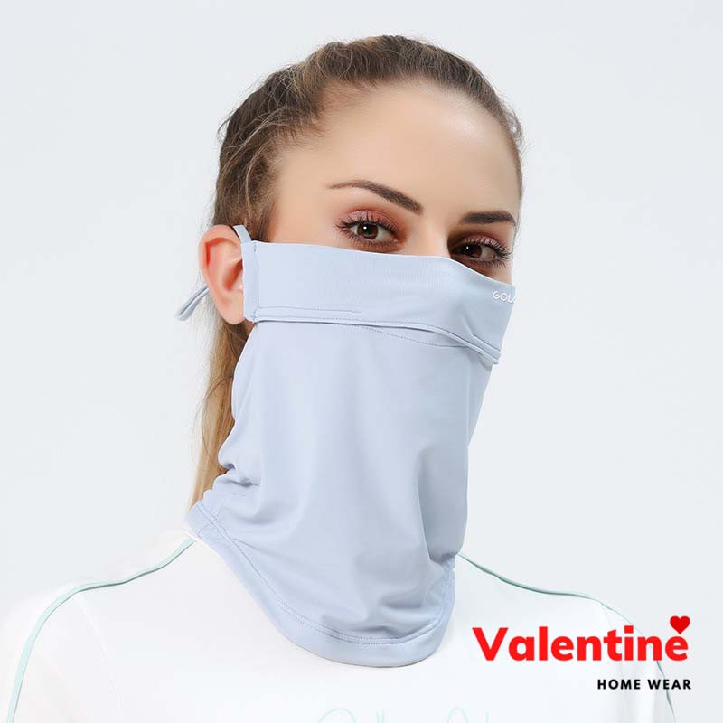 Khẩu trang chống nắng nam nữ nhiều màu trùm cổ vai , chống tia UV UPF50+ chất cotton lụa  mã VAK0148 | BigBuy360 - bigbuy360.vn