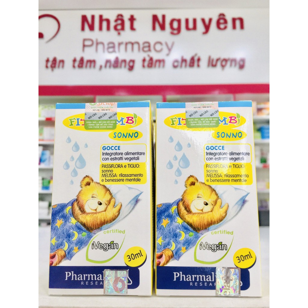 FITOBIMBI SONNO - Hỗ trợ cải thiện giấc ngủ, giúp bé ngủ ngon, hỗ trợ giảm căng thẳng ở trẻ