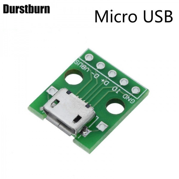 Bộ 5 Bảng Mạch Kết Nối USB 2.0 3.0 Đầu Đực Cái Sang Dip Cái B-type Vuông Mike 5p