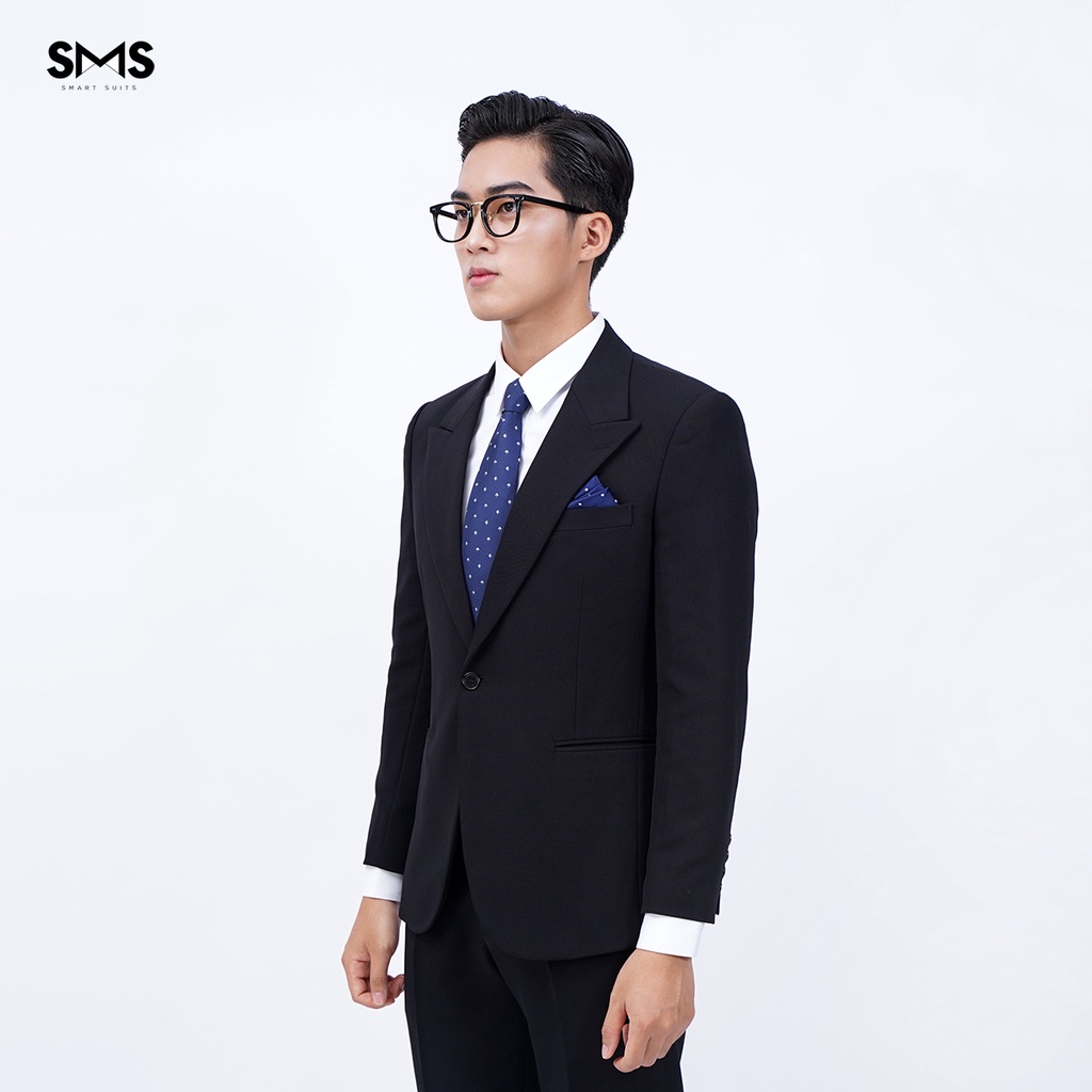 Vest nam đen 1 khuy, suits sartorial, chuẩn form Smart Suits