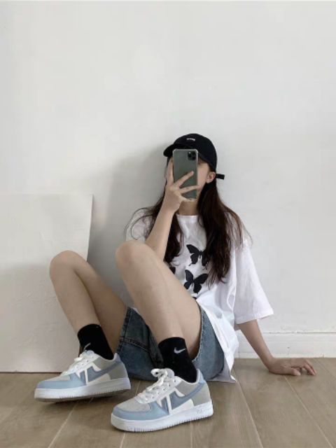 (ORDER) GIÀY SNEAKER PHỐI MÀU ĐẾ CAO ULZZANG