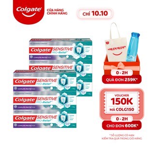 Bộ 6 Kem Đánh Răng Colgate Sensitive Pro Relief ngăn ê buốt và bảo vệ toàn diện 110g/hộp