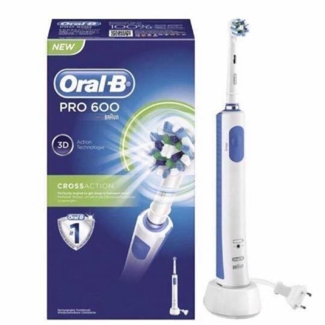 Bàn chải điện Oral-B Pro 600 CrossAction Electric Toothbrush
.Made in Germany