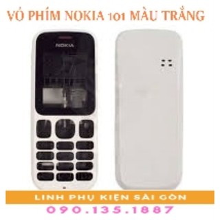 Vỏ phím nokia 101 màu trắng