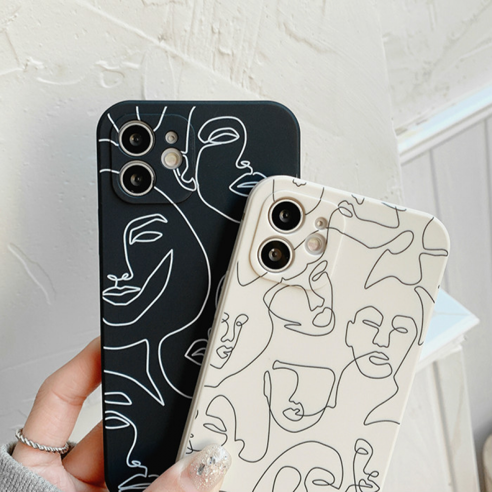 🔥3k🔥  ⚡Add on Deal ⚡Ốp điện Thoại Tpu Mềm Chống Trầy In Hình Mặt Người Trừu Tượng Cho Iphone 12 11 Pro Max X Xs Max Xr 8 7 | BigBuy360 - bigbuy360.vn
