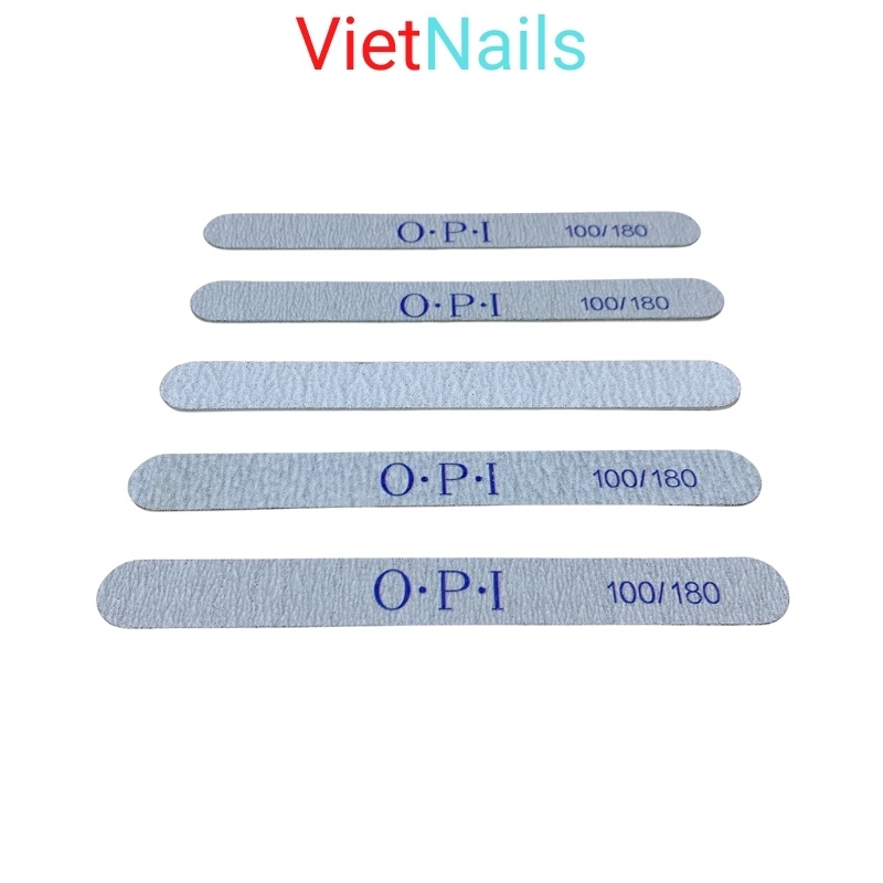 Lốc 20 cây dũa móng tay OPI xanh loại mỏng lõi nhựa cứng cáp