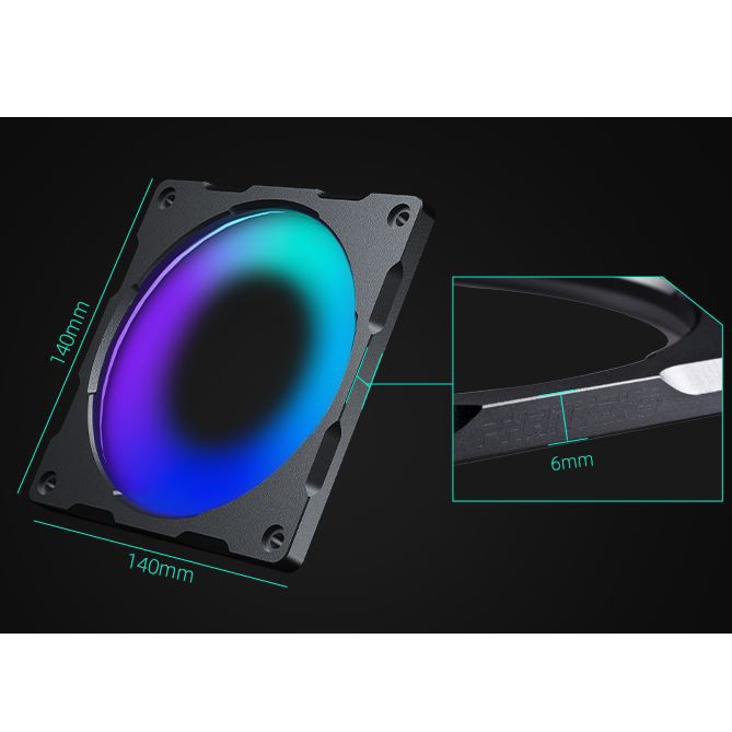 Khung Quạt Bằng Nhôm 5V ARGB RGB Kỹ Thuật Số H-A-L-O-S LUX