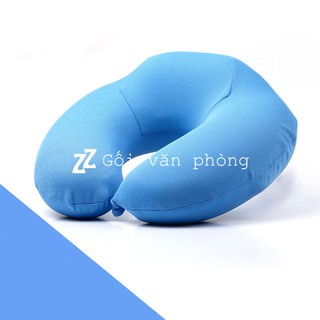 Gối Chữ U Kê Cổ Du Lịch, Chống Đau Cổ, Đau Vai Gáy, Chất Liệu Cao Su Non GLC05 ( Tặng Kính Ngủ ) )