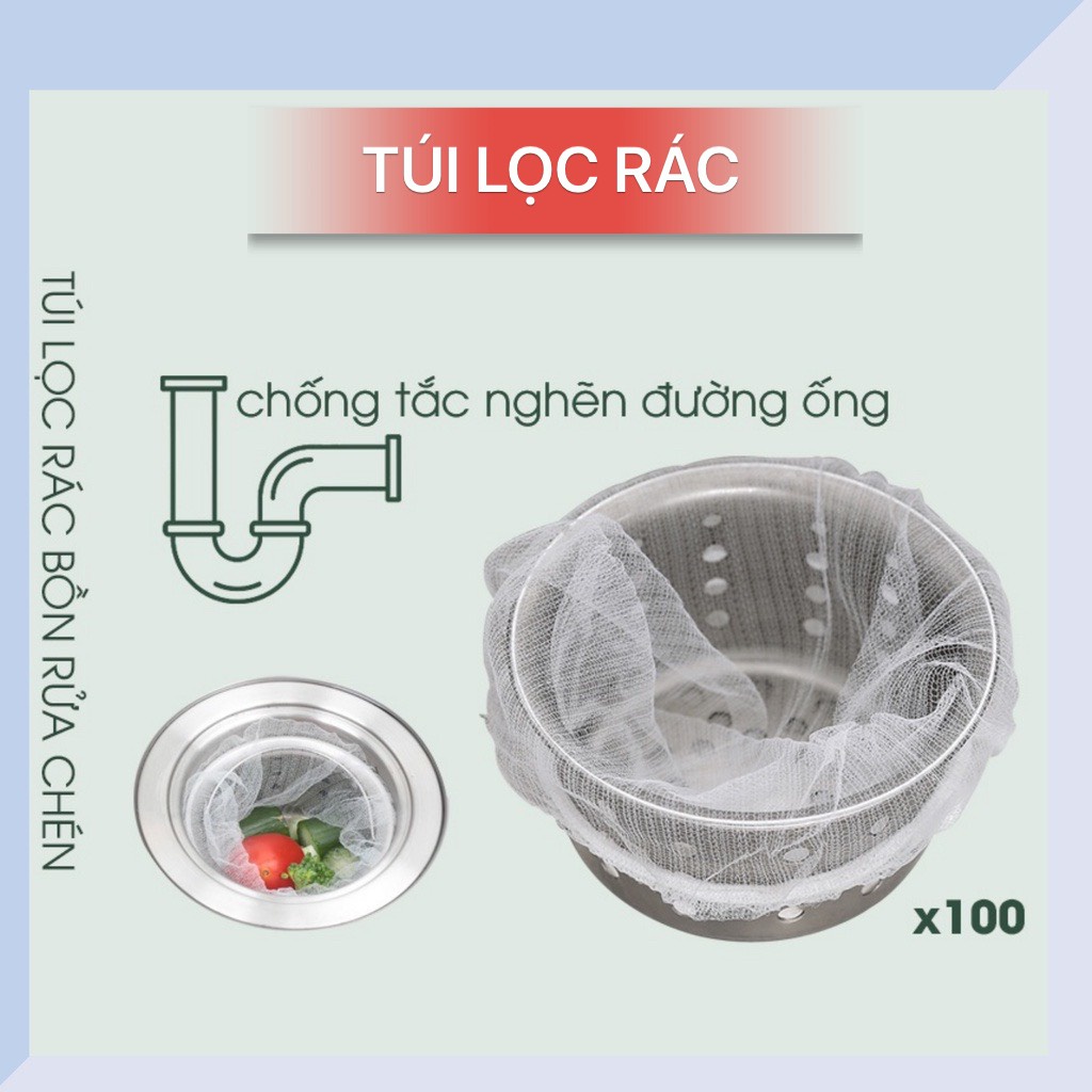 Túi lọc rác, túi lưới giặt đồ đựng quần áo, lưới đan nhỏ,co giãn