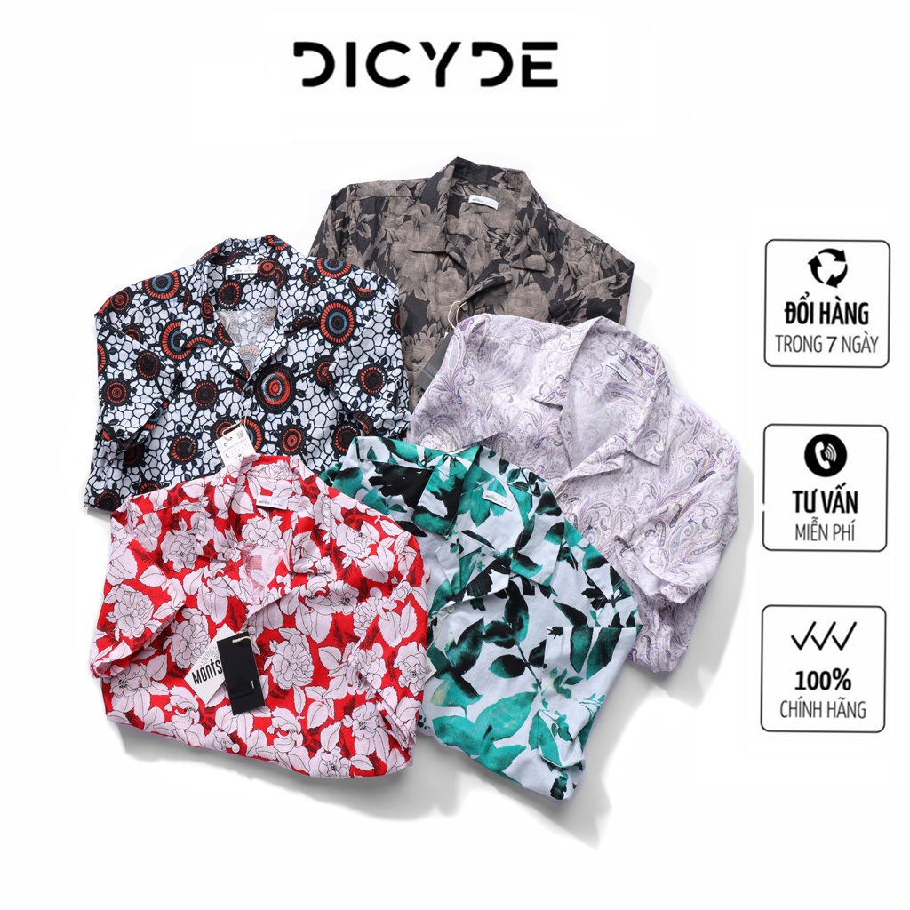 Áo sơ mi tay ngắn họa tiết DICYDE VI1.CN.N.UD.01 cao cấp