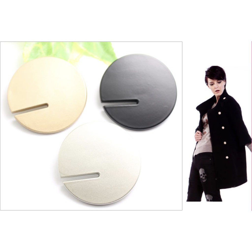 #20 Cúc áo khoác kim loại cao cấp, phù hợp áo khoác gió nam nữ, khuy lớn 2,8cm