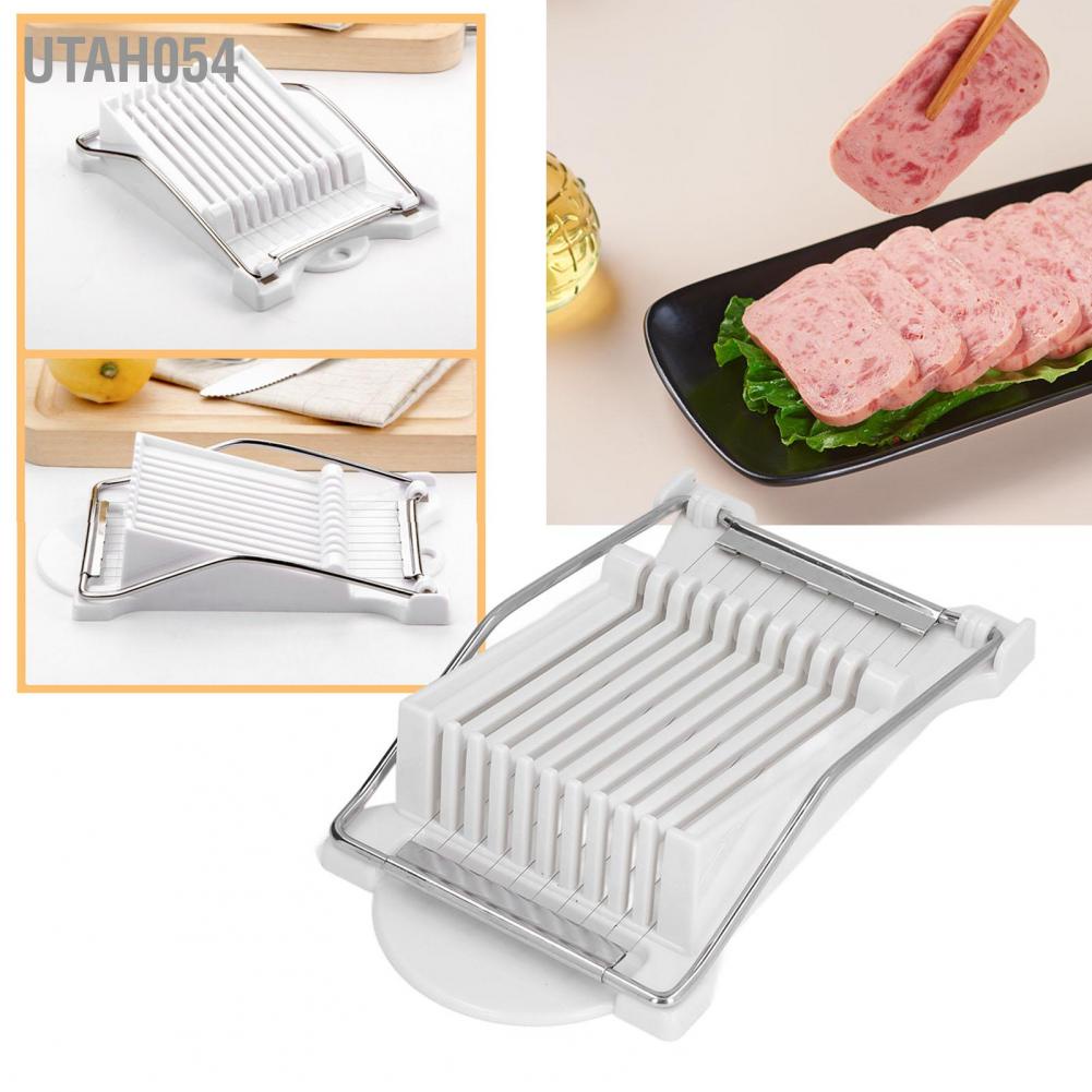 Utah054 Kitchen Luncheon Meat Ham Cutter Boiled Egg Stainless Steel Wire Cutting Tool for Banana Sausage