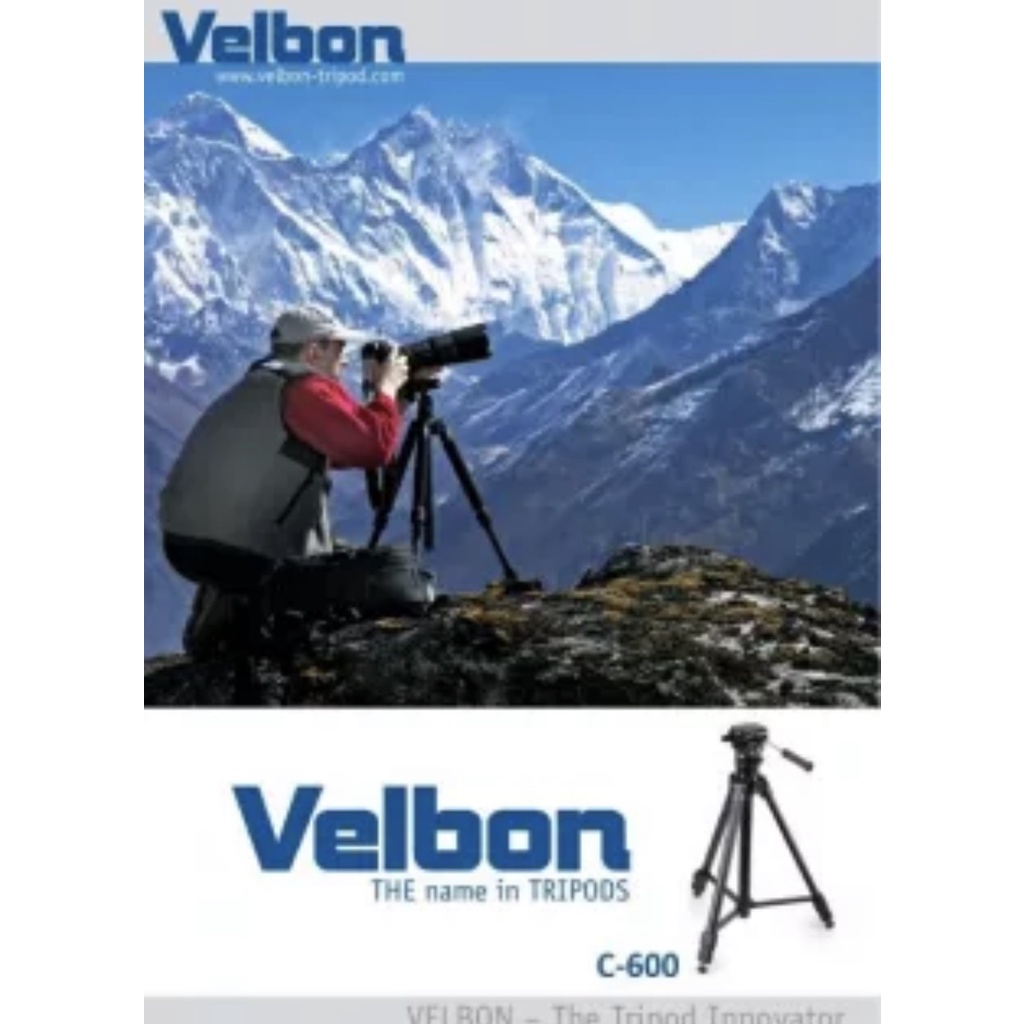 Chân máy quay phim chuyên nghiệp VELBON CX-686/C-600- Thương hiệu Tripod nổi tiếng thế giới ....