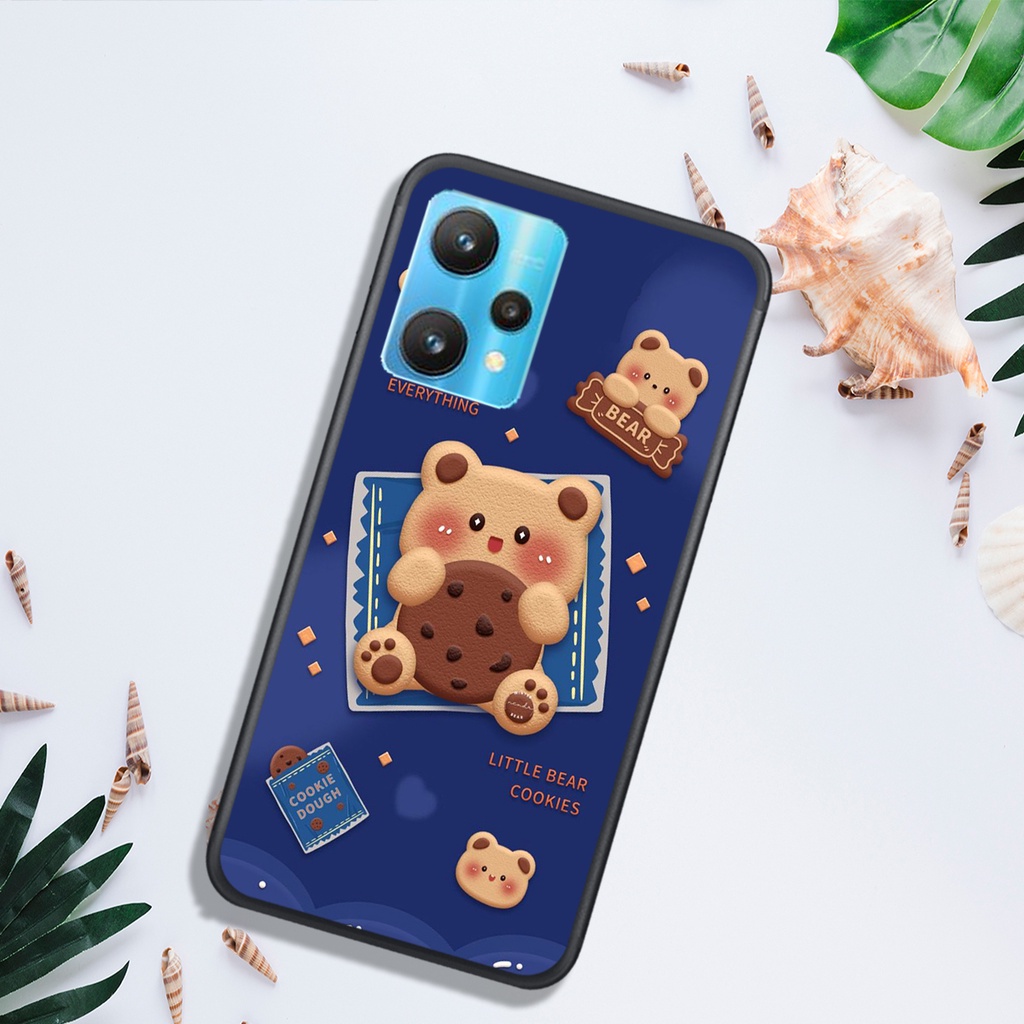 ỐP LƯNG OPPO REALME C35, IN HÌNH GẤU NÂU CHOCOLATE ĐÁNG YÊU.