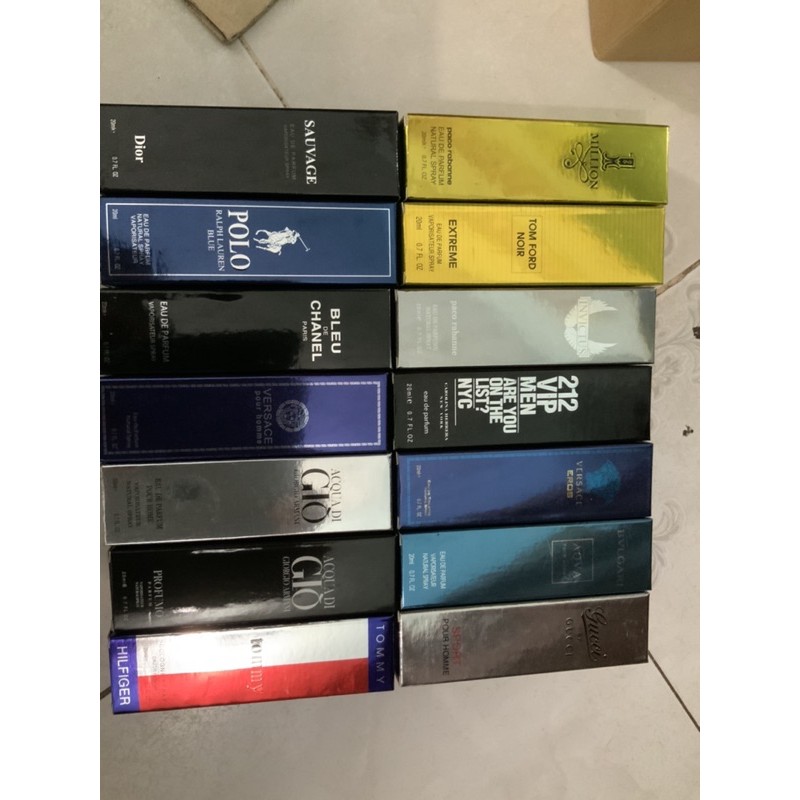 Combo 5 chai nước hoa mẫu 5D