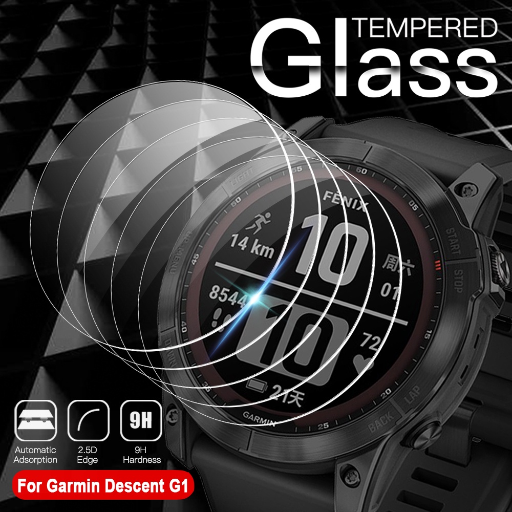 Kính Cường Lực HD Trong Suốt Bảo Vệ Màn Hình Đồng Hồ Thông Minh Garmin Descent G1 9H Premium