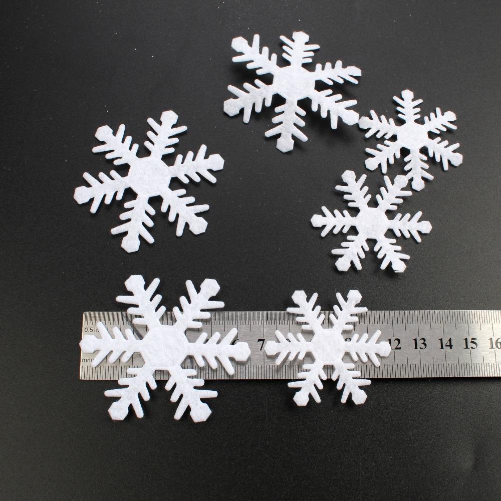 PINEVN 500 Miếng Dán Tường Trang Trí Hình Bông Tuyết Màu Trắng Mừng Năm Mới DIY