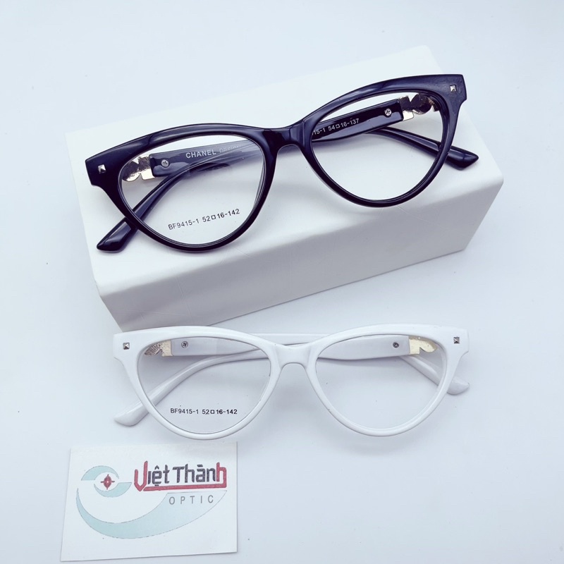 gọng kính cận mắt mèo sếch đính đá kính cận thời trang giá rẻ G9415