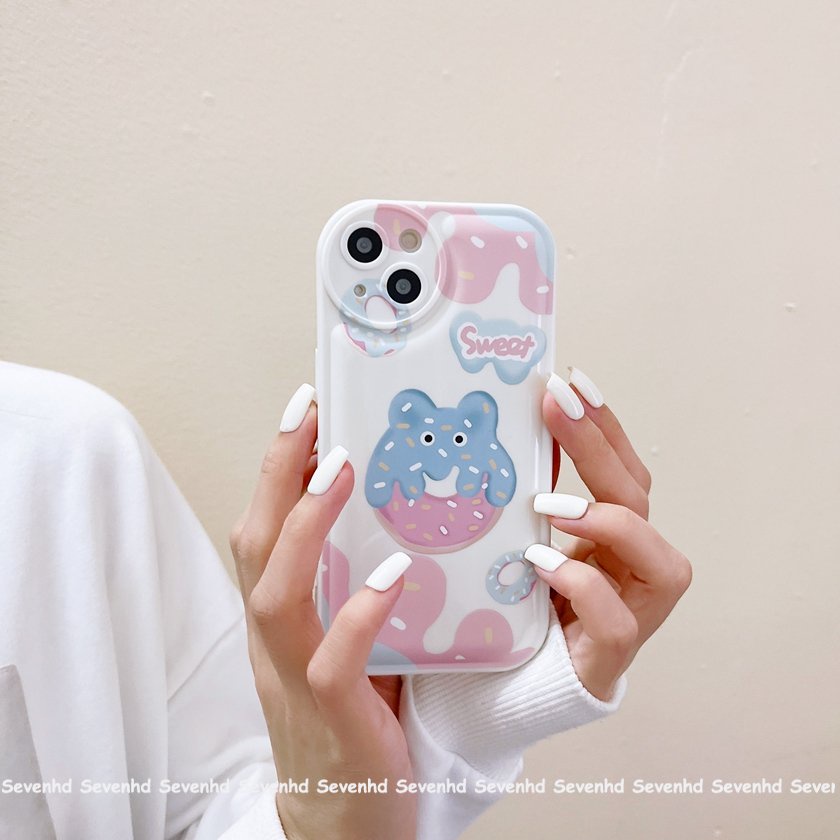 Ốp Điện Thoại Mềm Hình Quái Vật Mắt To Có Đệm Khí Cho iPhone 14 13 12 11 Pro Max X XR Xs Max 8 7 6 6s Plus SE 2020