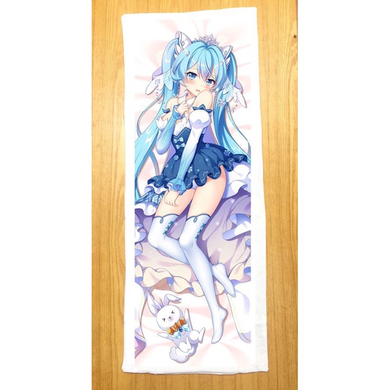 gói ôm miku 1mx40cm in 2 mặt ảnh /gối dài volcaloid miku