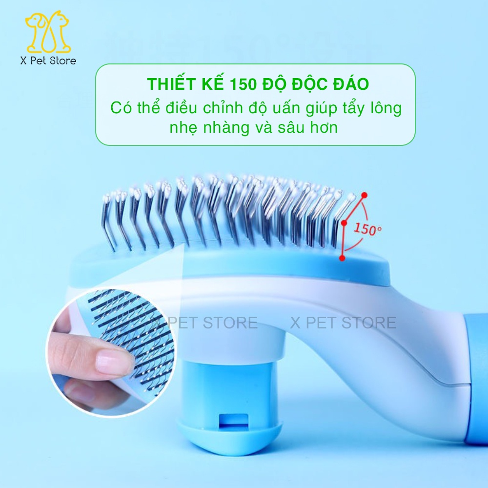 [Mã PET50K giảm Giảm 10% - Tối đa 50K đơn từ 250K] Lược Chải Lông Chó và Lược Chải Lông Mèo, Hàng Nhập Khẩu