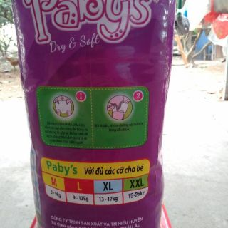 50chiec bỉm quần paby size xxl cho bé từ