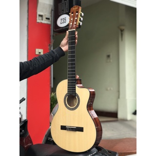 Guitar classic Fender CN240SCE thùng mỏng EQ Fishman