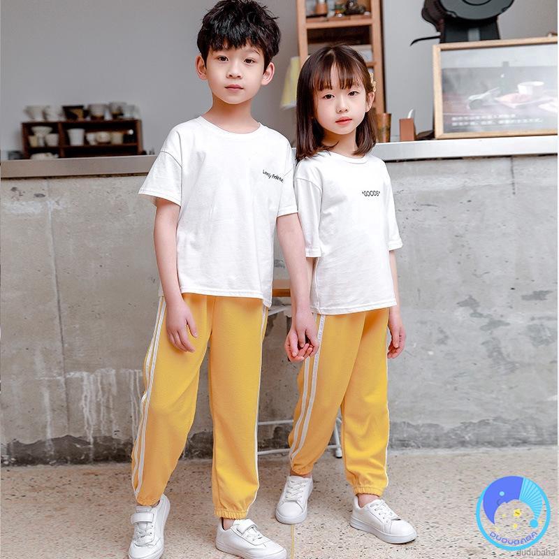 Quần Dài Lưng Thun Màu Trơn Thời Trang Cho Bé