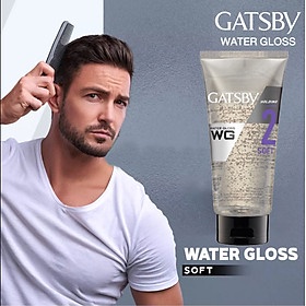 Gel Vuốt Tóc GATSBY Water Gloss GEL giúp cứng tóc, dễ dàng tạo kiểu.