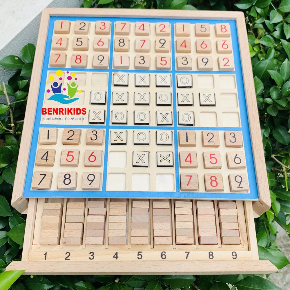 Cờ Caro Kết Hợp Sudoku 9x9 Boardgame 2 Trong 1 Bàn Cờ Có Ngăn Đựng Tiện Lợi Trò Chơi Rèn Luyện Trí Não Hấp Dẫn