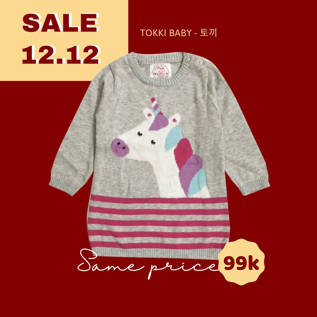 Váy len Primark hình ngựa cho bé gái