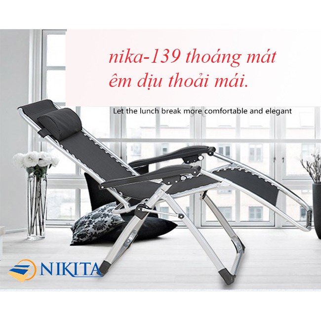 Ghế xếp gấp thư giãn Nikita NKT-139 vải lưới