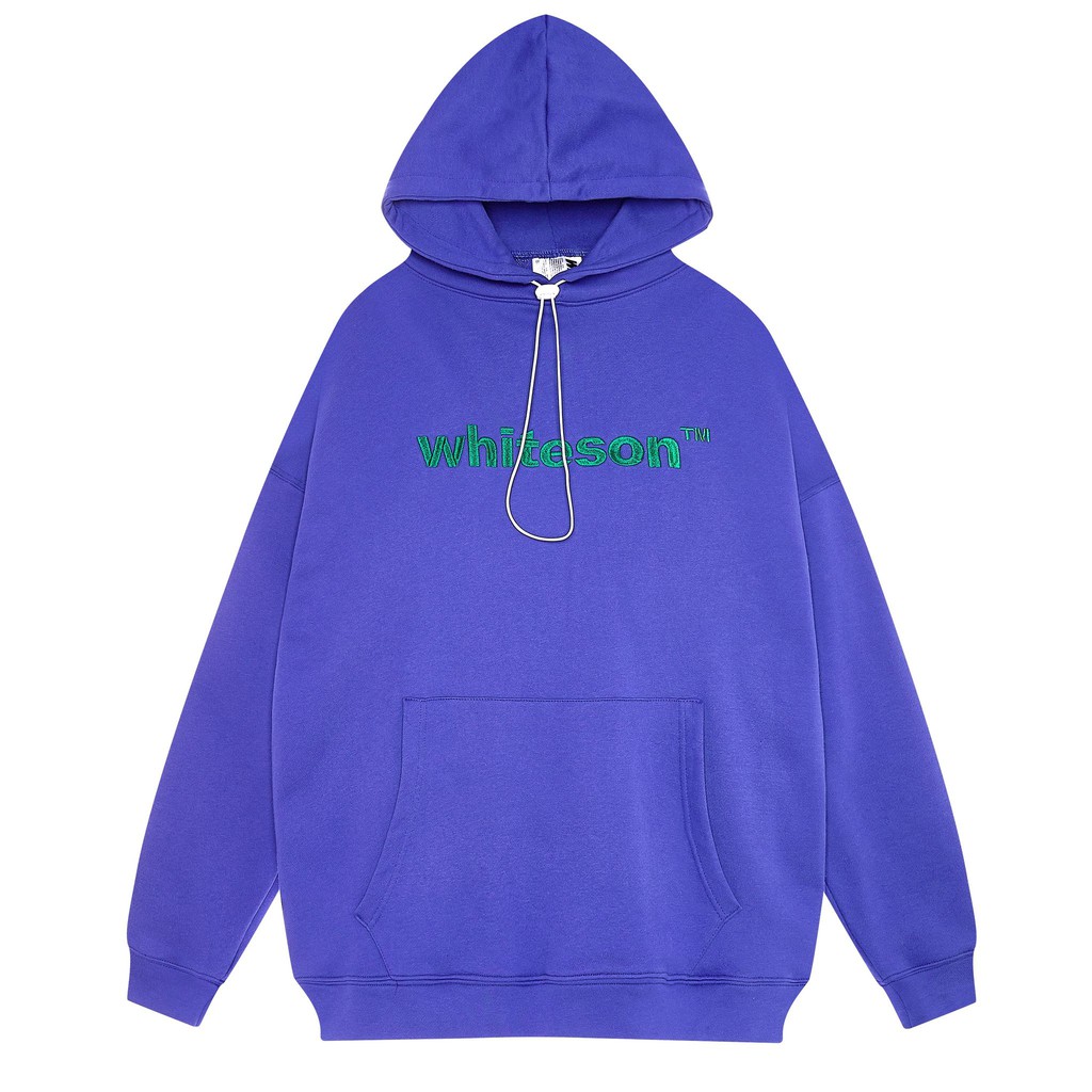 ÁO KHOÁC HOODIE "LOGO SS20" DOUBLE LABEL MULTI COLOR DEEP BLUE XANH ĐẬM