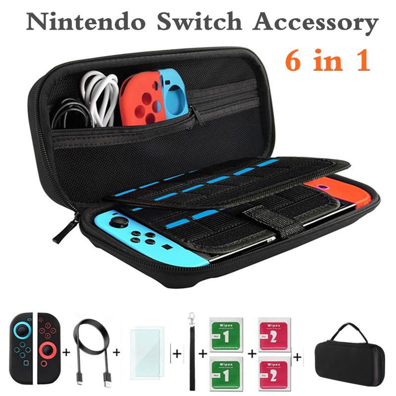 Bộ phụ kiện 6 trong 1 cho máy chơi game Nintendo Switch