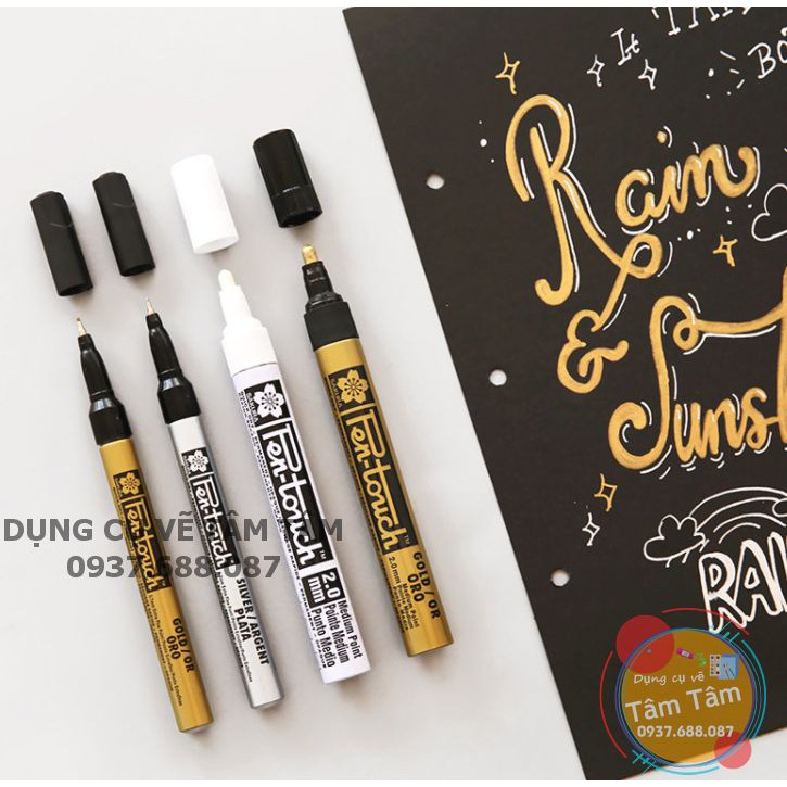 Bút sơn Pen touch sakura 0.7/1.0/2.0mm-Dụng cụ vẽ Tâm Tâm [Shop đóng gói đơn hàng từ 3-4 ngày]