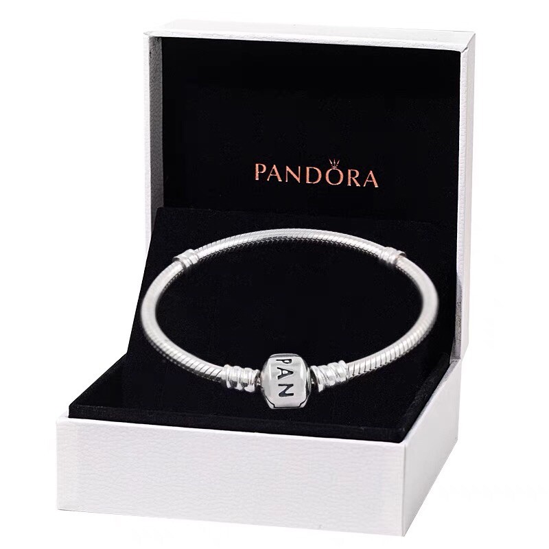 Vòng tay cơ bản chốt trụ bạc 925