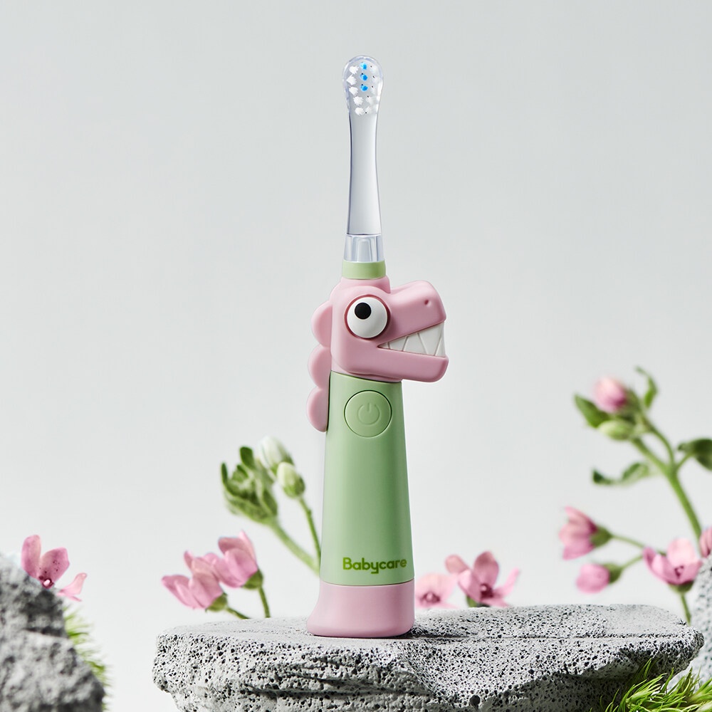 Bc Babycare Bàn chải đánh răng điện siêu âm thông minh cho bé với chức năng hẹn giờ LED cho bé 0-3 tuổi