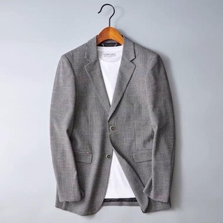 Áo khoác Nam kiểu Blazer phong cách Hàn Quốc 1988cloes- kẻ caro
