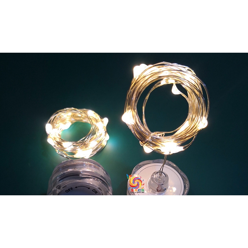 Dây đèn LED dài 1m 10 bóng/2m 20 bóng chống thấm nước