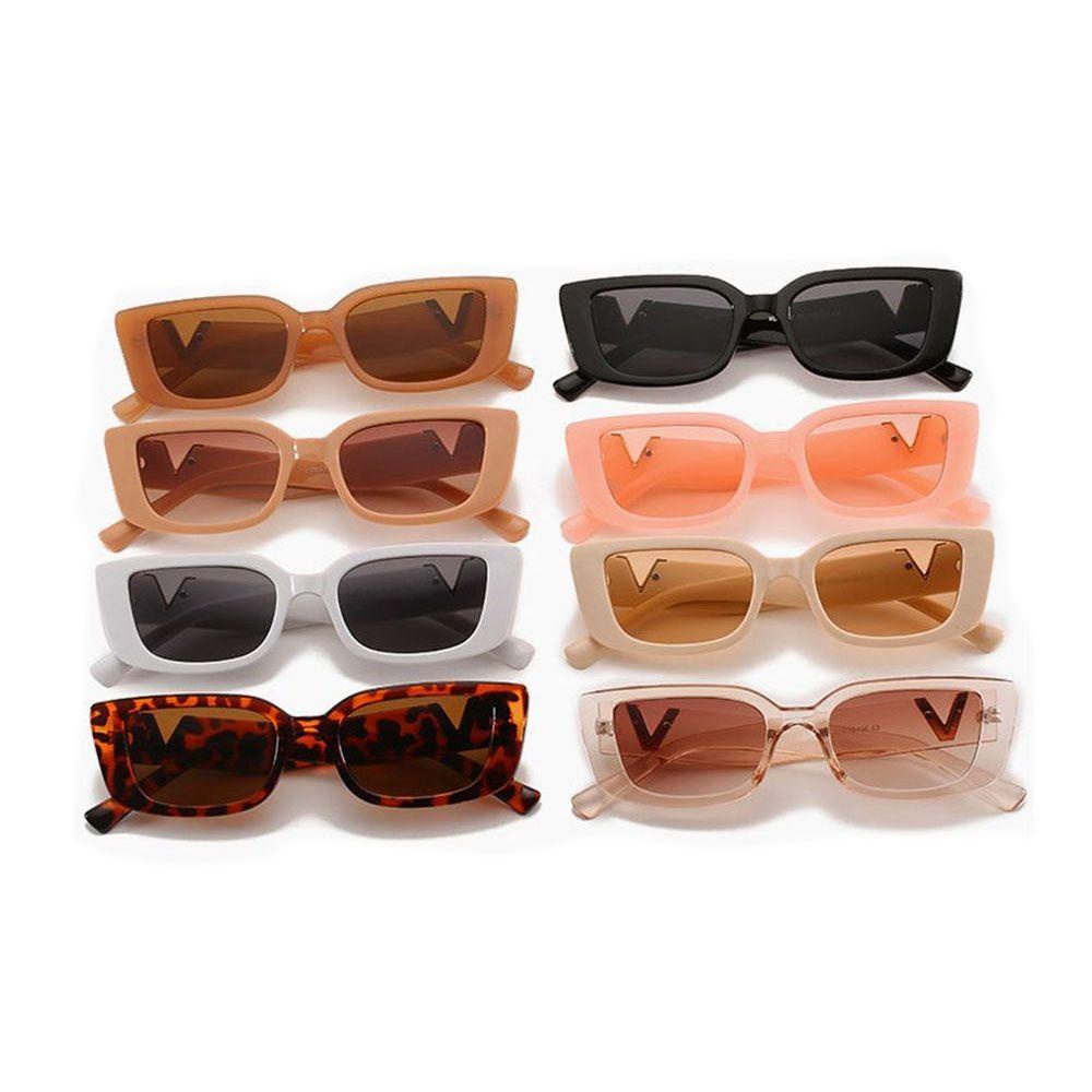 Kính Mát Gọng Vuông PC Chống Tia UV Họa Tiết Da Báo Kích Thước Nhỏ Gọn WMES15H Phong Cách Hàn Quốc Cho Nam