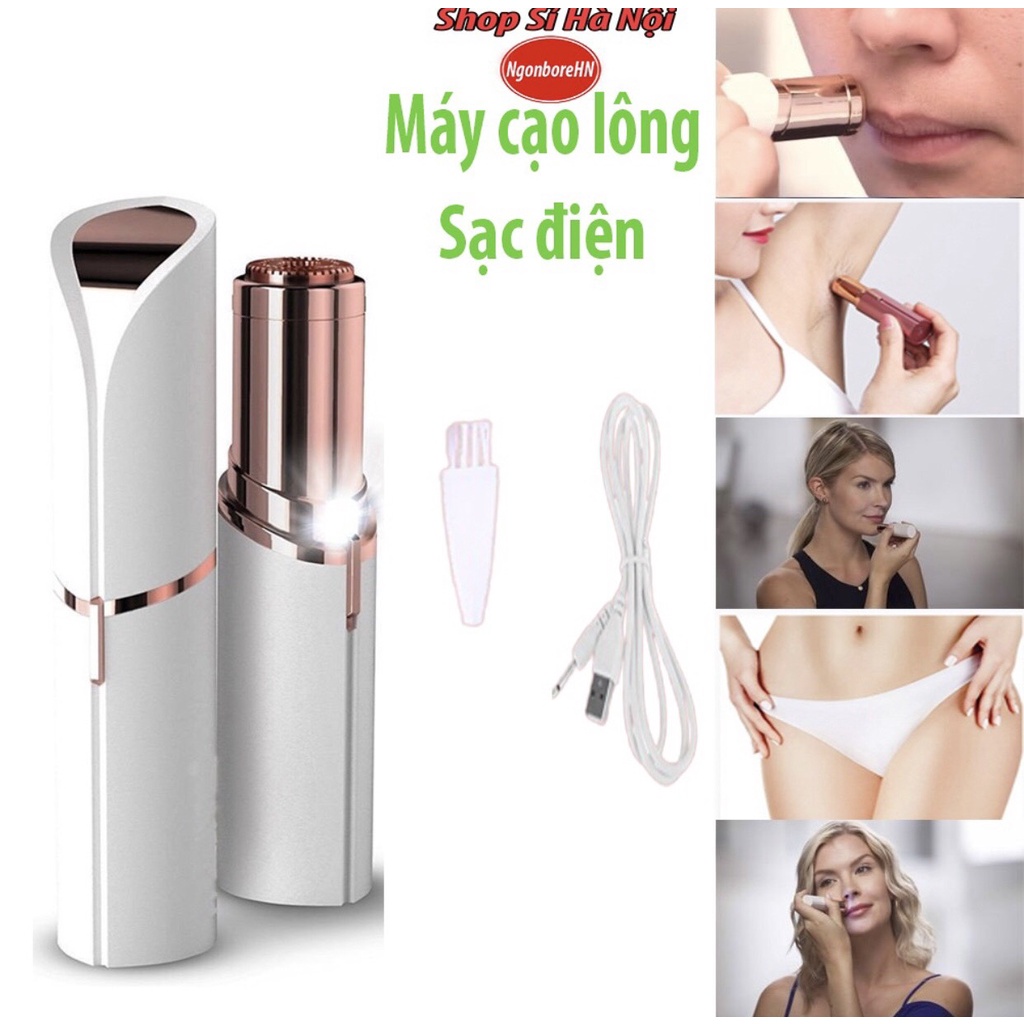Bút Tỉa Lông Mày Sạc Tích Điện Cao Cấp, Bút Tỉa Ria Mép Massage Thẩm Mỹ Cho Phái Đẹp