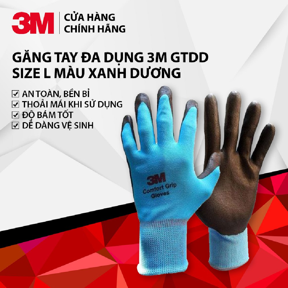 Găng tay đa dụng 3M GTDD - Size L - đa dụng, phổ biến