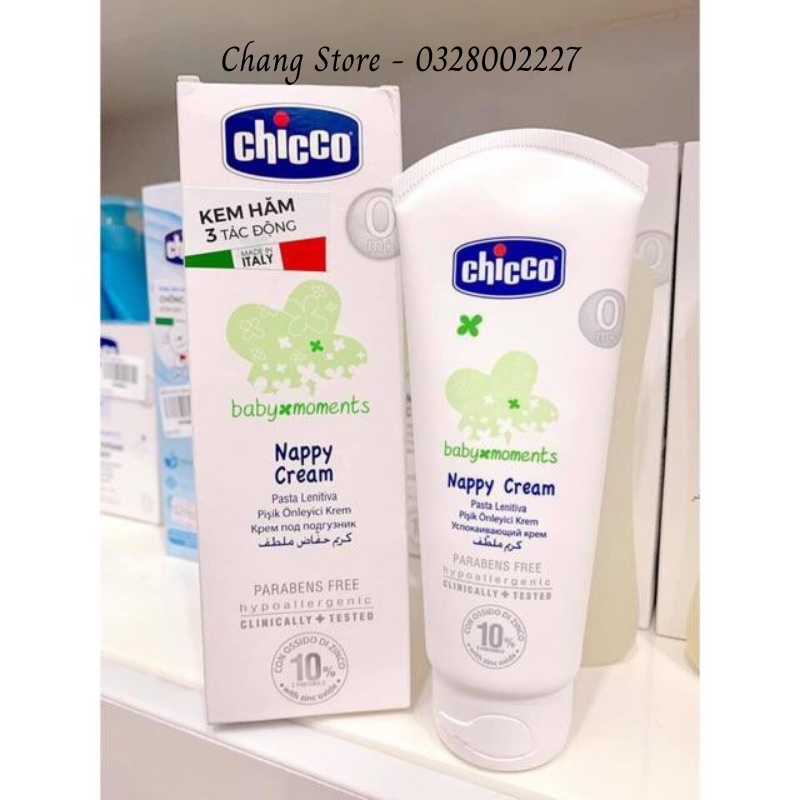 [ CHÍNH HÃNG] Kem Hăm Tã/ Kem Hăm 3 Tác Động Chicco 100ML