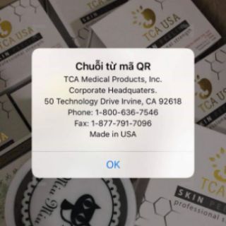 PEEL THAY DA MẶT TCA DÀNH CHO NAM